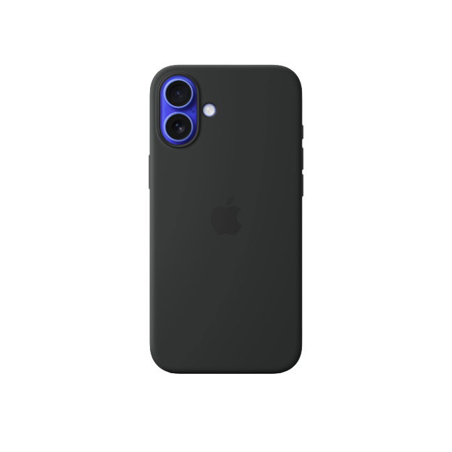 Apple iPhone 16 Plus Silicone Case W MS BLK
