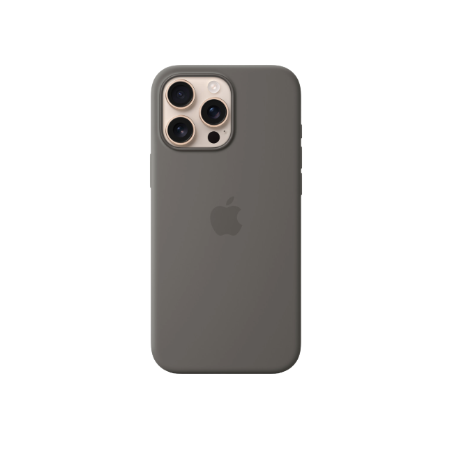 Apple iPhone 16 Pro Max Silicone Case W MS GRY