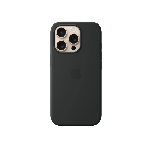 Apple iPhone 16 Pro Silicone Case W MS BLK