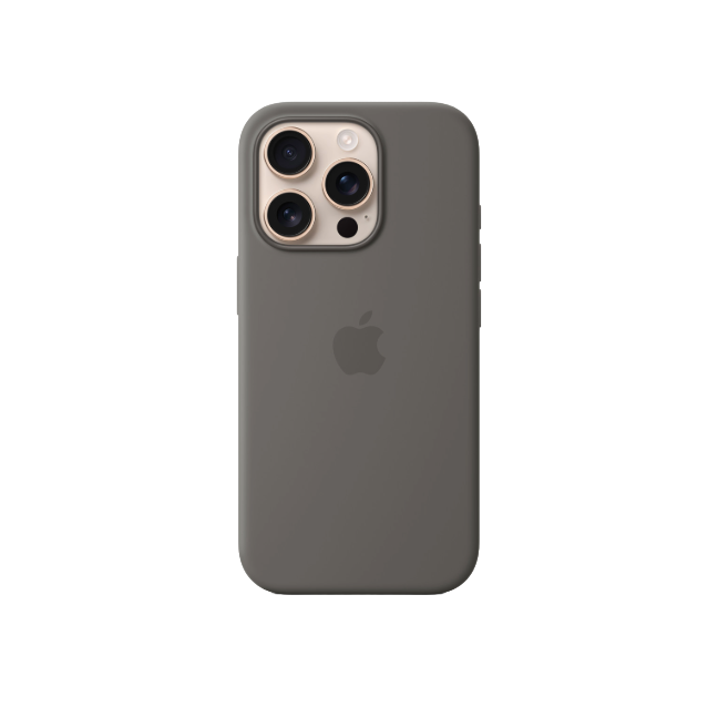 Apple iPhone 16 Pro Silicone Case W MS GRY