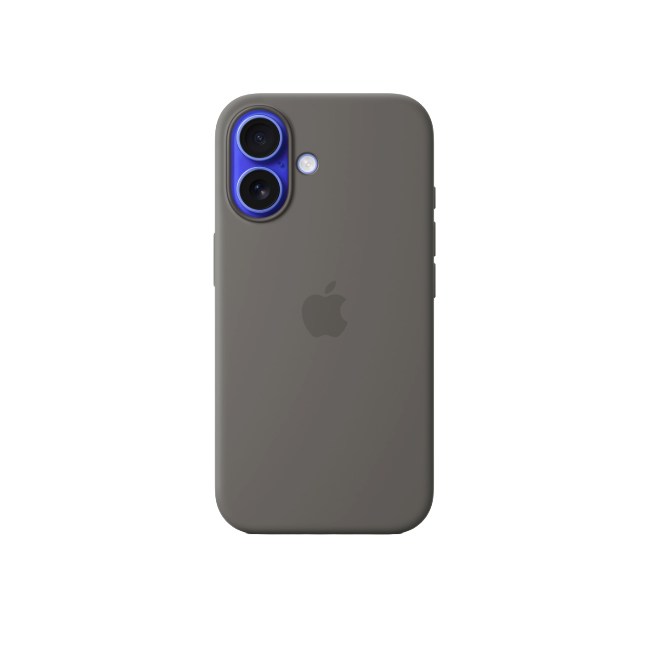 Apple iPhone 16 Silicone Case W MS GRY