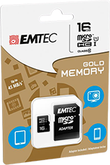 EMTEC Micro SD Class 10 16GB