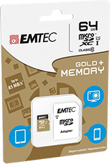 EMTEC Micro SD Class 10 64GB