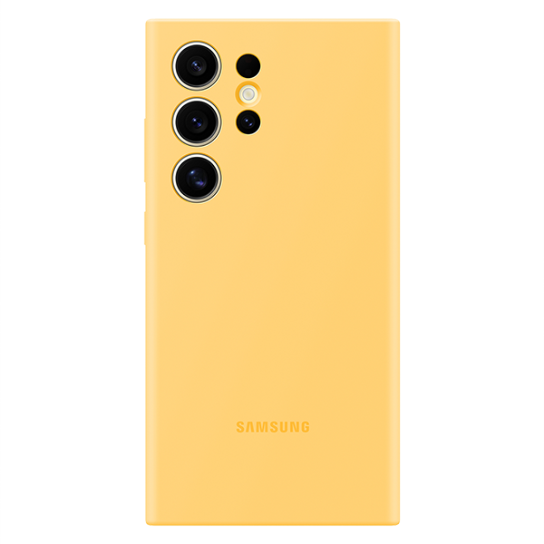 Samsung S24 Ultra Silicone Case Yellow