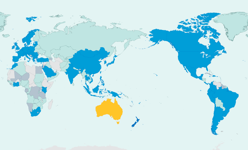 Roaming - world map - world