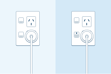 illustration of a power plug in the wall