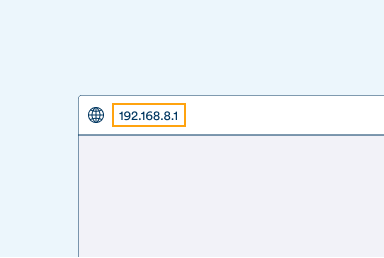 Huawei B618 advanced settings - accessing modem - step 2 Illustration of entering code into webpage