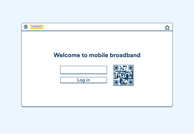 Huawei B618 advanced settings - accessing modem - step 4 Illustration of login webpage