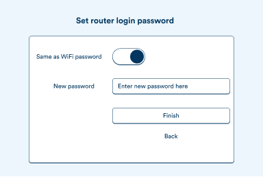 Huawei B618 advanced settings - accessing modem - step 7 Illustration of webpage with modem name and password