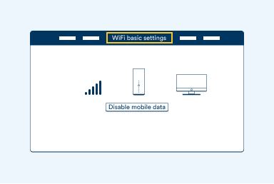 Illustration of modem settings webpage