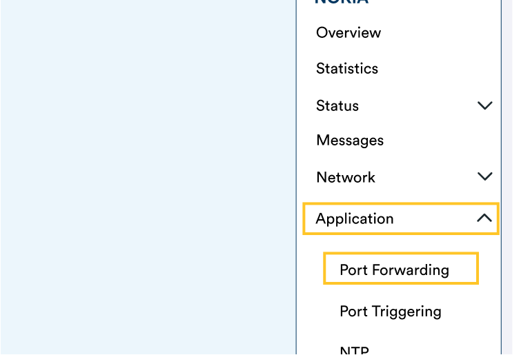 Nokia FastMile 5G Modem - Port Forwarding 1