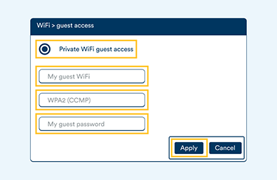 All Fritzbox Modems Advanced Settings - Configure a guest network - Step 3 All Fritzbox Modems Advanced Settings - Configure a guest network - Step 3