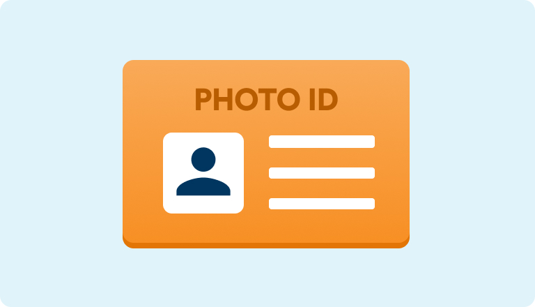 Grab a valid photo ID