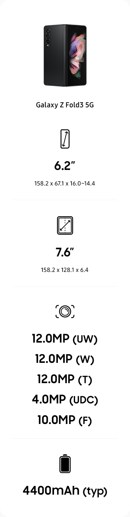 fold3 specifications