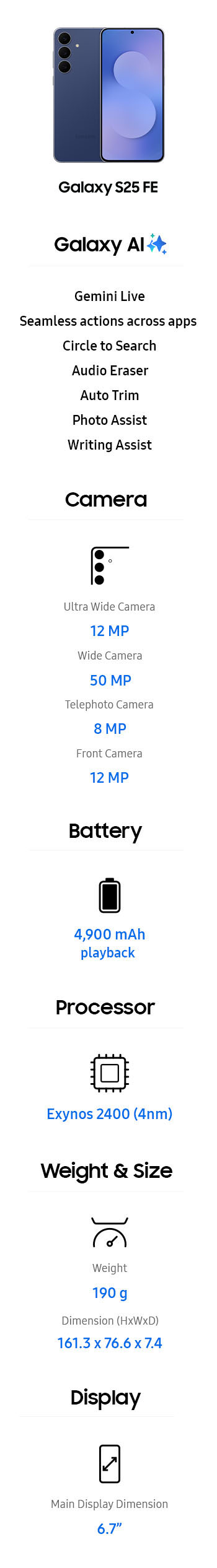 Galaxy s25 FE