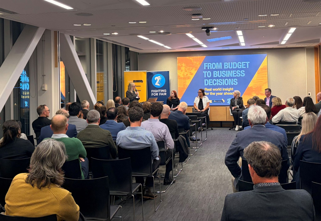 Photo of a seminar from budget to business