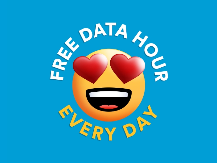 Banner image - Free Data Hour Heart Emogi - Standard